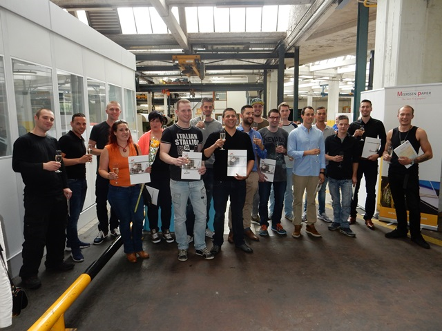 Foto van deelnemers Leer-Werkfabriek